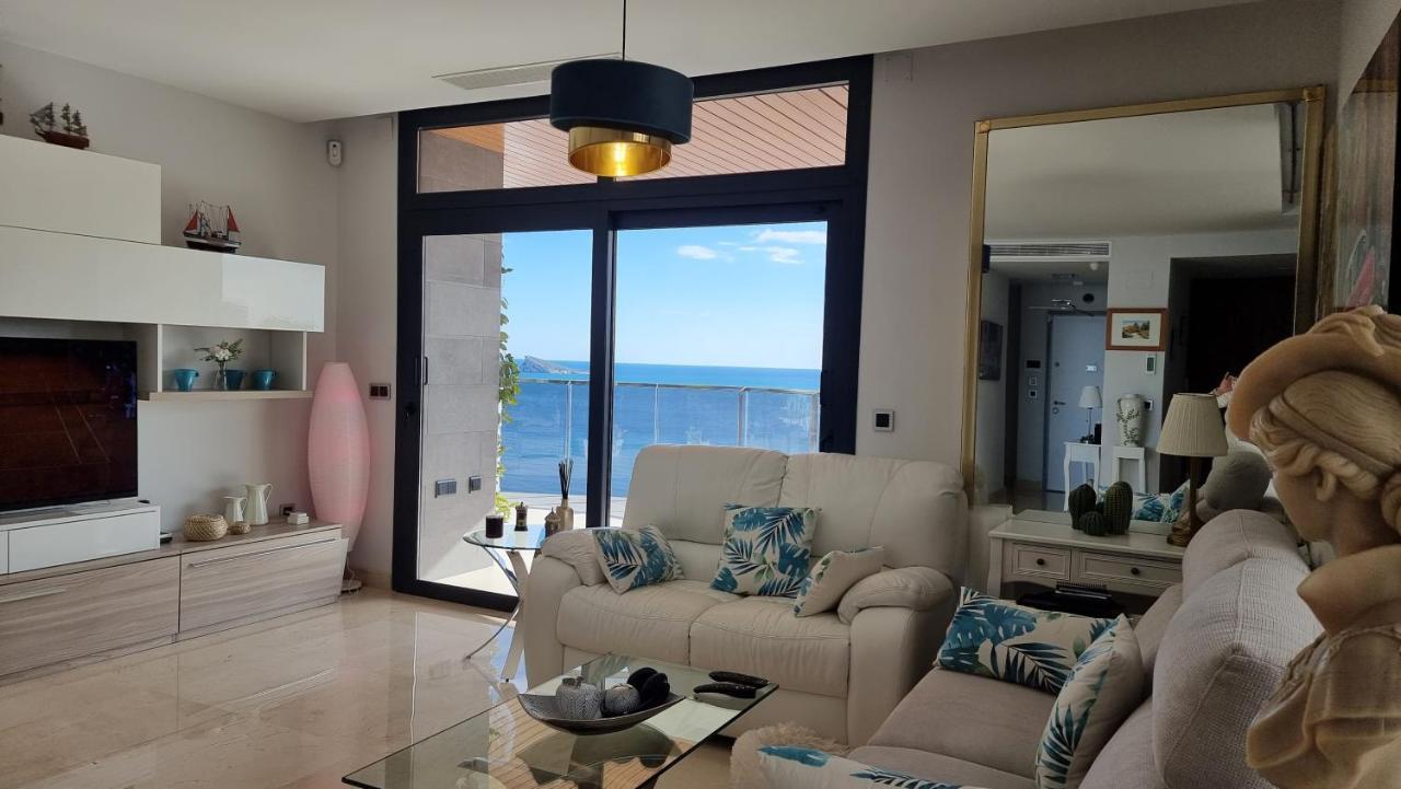 Sunset Waves Benidorm Julieta Vistas Al Mar Premium 200 Mt2 Con Jacuzzi En Terraza Apartment Exterior foto