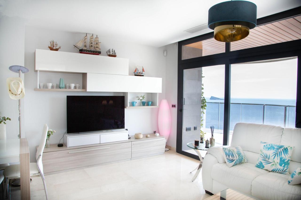 Sunset Waves Benidorm Julieta Vistas Al Mar Premium 200 Mt2 Con Jacuzzi En Terraza Apartment Exterior foto